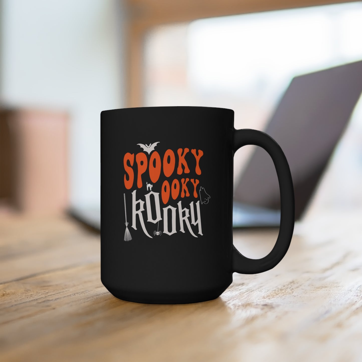 Spooky Ooky Kooky Black Mug 15oz