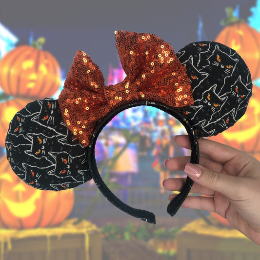 Black Cat Minnie Ears | Thackery Binx Ears | Hocus Pocus Ears | Halloween Ears